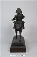 日本將軍著盔騎馬銅像藏品圖，第3張